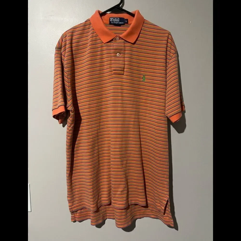 VINTAGE Polo Ralph Lauren short sleeve collar shirt